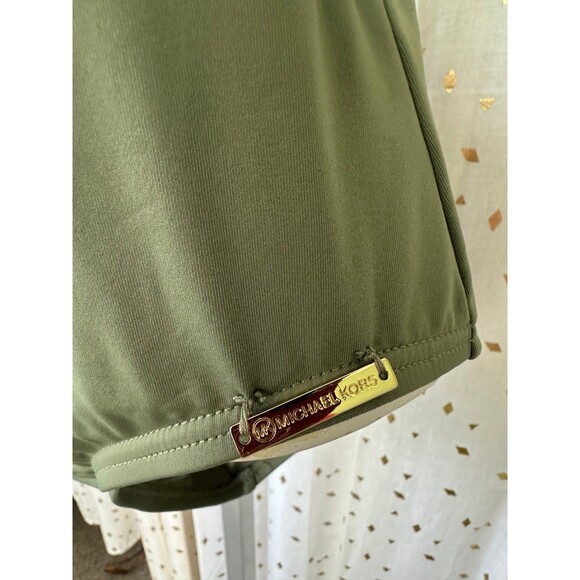 Michael Kors One Shoulder Built In Padded Bra Grommet Detail Cut Out Swimsuit 10 - Picture 4 of 4